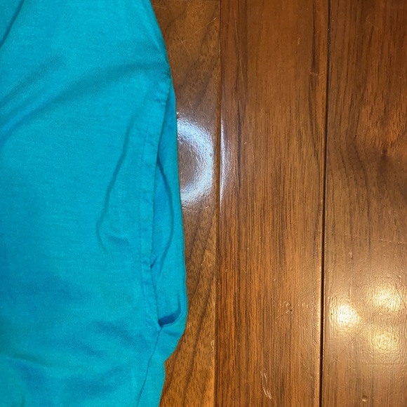 Blue Knit Gathered Bust Maxi Dress - Picture 8 of 11